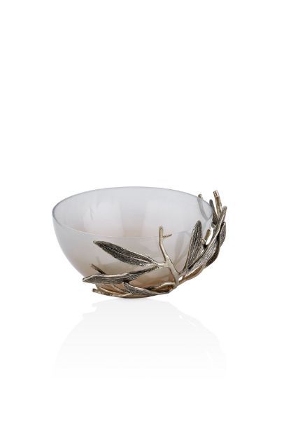 Ivy Antik Gold Detaylı Krem Ombreli Cam Meyvelik resmi
