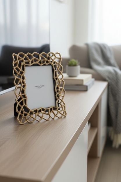 Pıllar Antik Gold Siyah Metal Çerçeve Büyük resmi