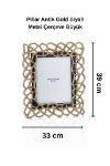 Pıllar Antik Gold Siyah Metal Çerçeve Büyük resmi